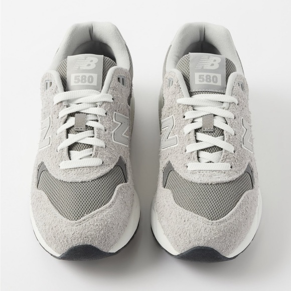 New Balance Gray 580 Mesh Suede Sneakers Sz 6 - Picture 5 of 16